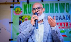 Chairman of the Somaliland National Examinations Office Daud Ahmed Farah
