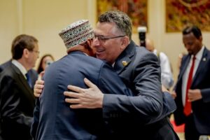 Somaliland President Irro Declares Israel First Nation to Recognize Somaliland During Historic State Visit Speech. 14 Israel FM with Somaliland President